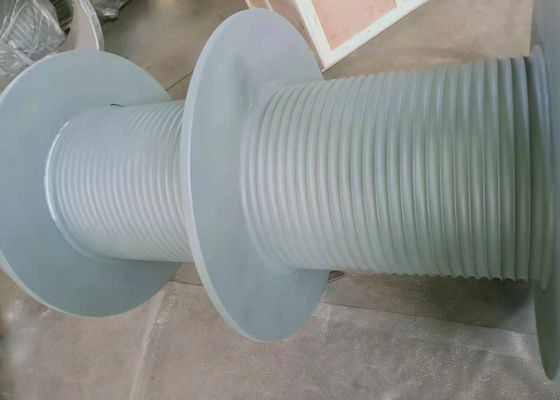 High Capacity 300KN 35mm Rope Winch Drum, Winch Spare Parts For Deck Lifting